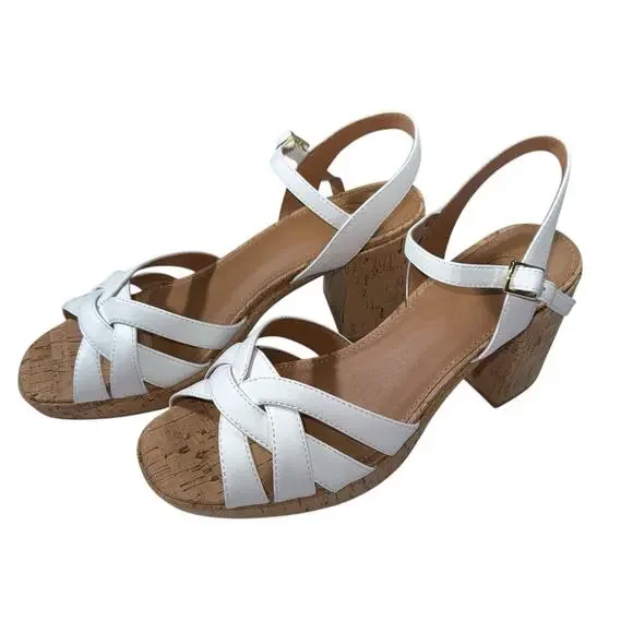 White Mountain Dubonnet Women's heeled sandal SZ/8.5M